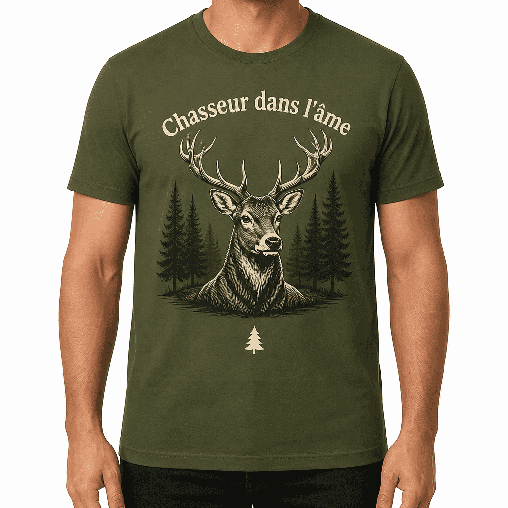 T-shirt chasseur – Chasseur dans l'âme