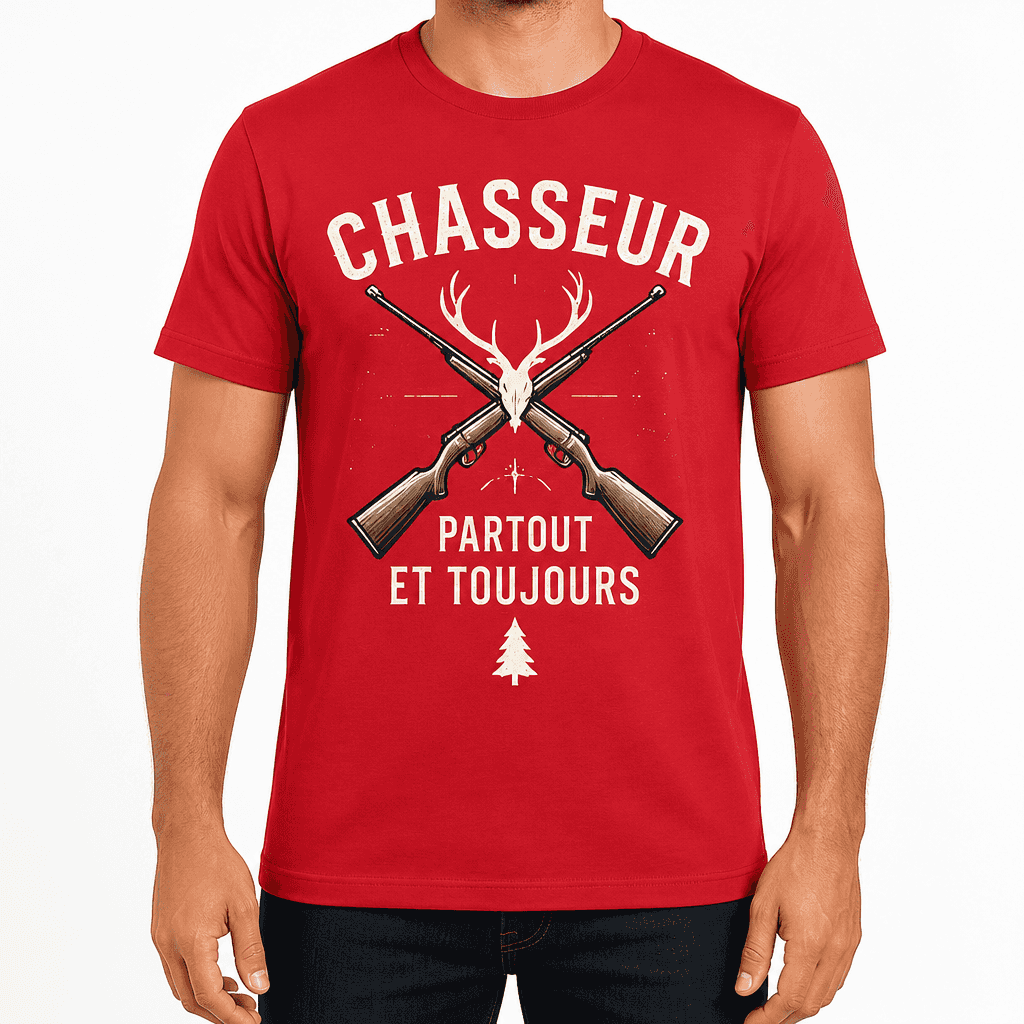 T-shirt chasseur – Chasseur partout et toujours
