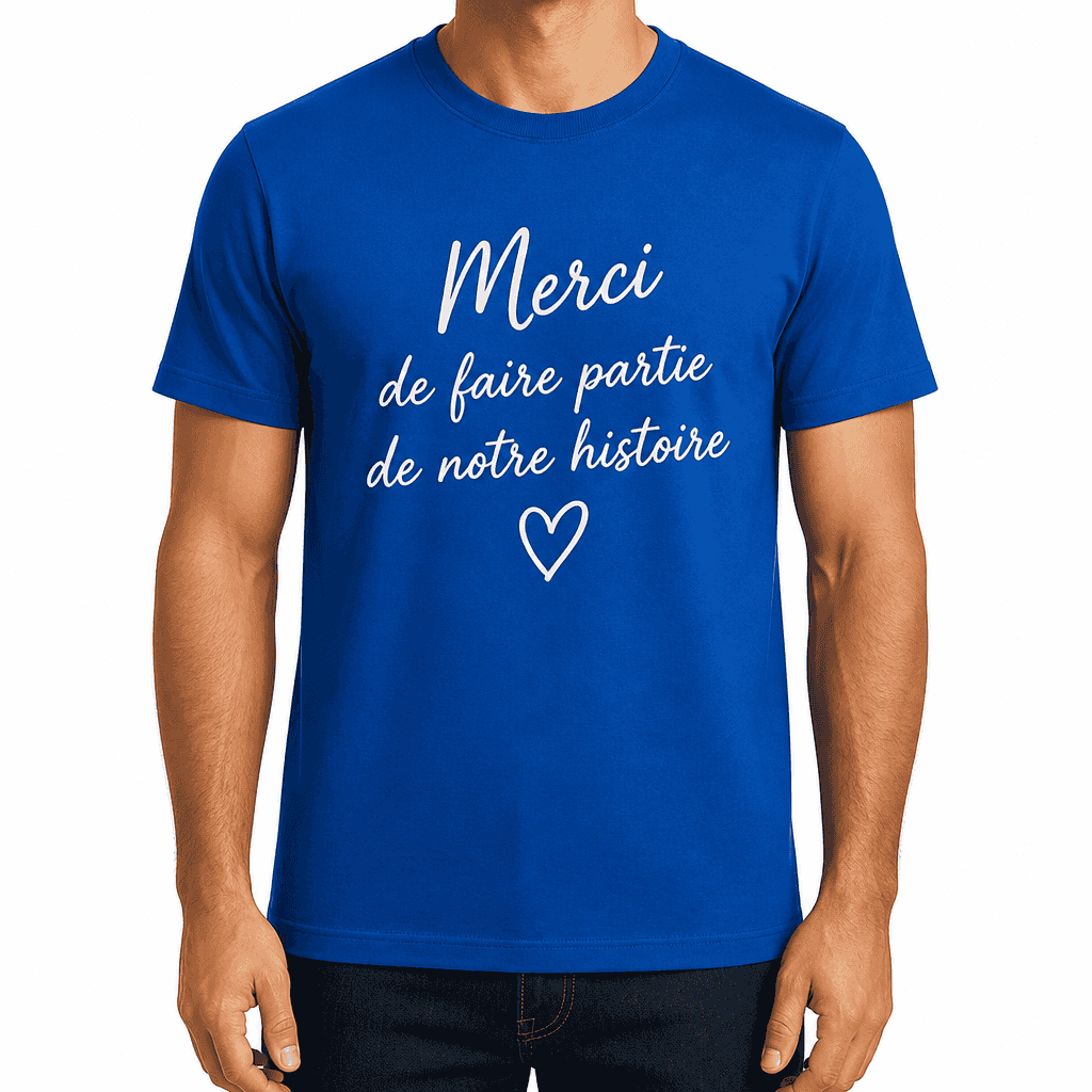 T-shirt pour collègue – Merci de faire partie de notre histoire