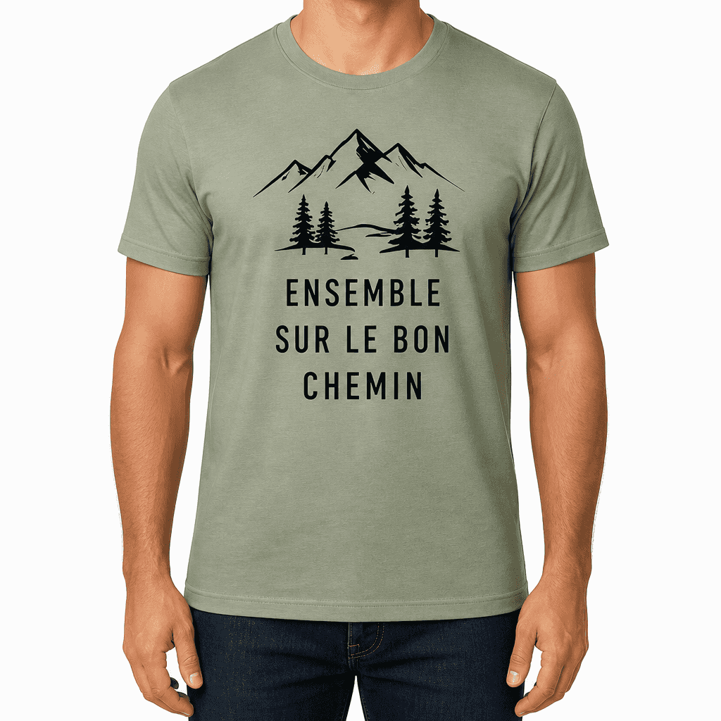 T-shirt pour collègue – ENSEMBLE SUR LE BON CHEMIN