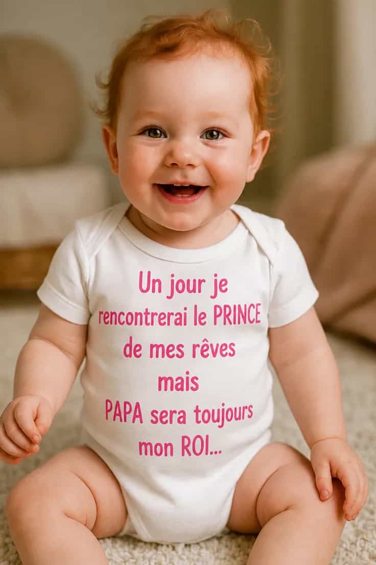 Body bébé Prince de mes rêves – Un jour je