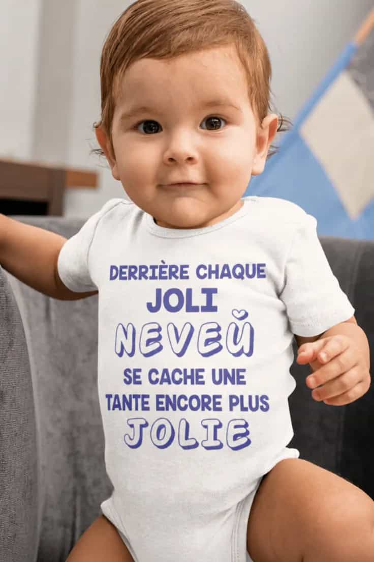 Body bébé Tante et neveu adorable – DERRIÈRE CHAQUE