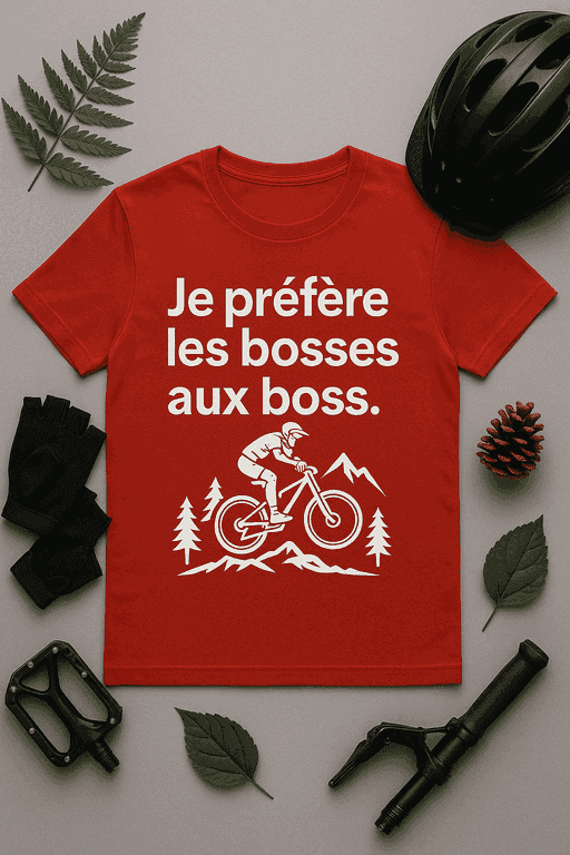 T-shirt Je préfère les bosses aux boss