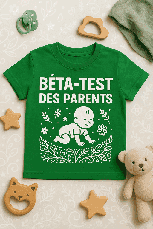 T-shirt Bêta-test des parents
