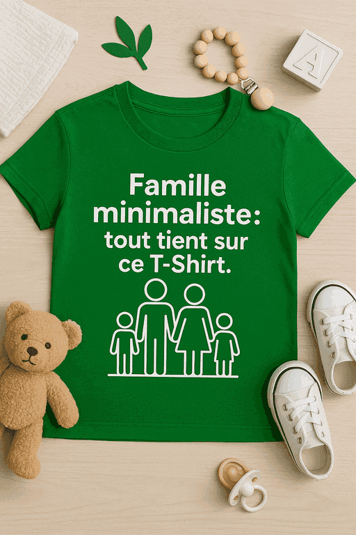 T-shirt Famille Minimaliste