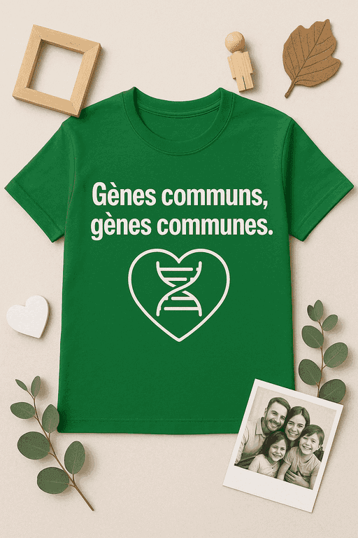 T-shirt "Gènes communs, gênes communes"