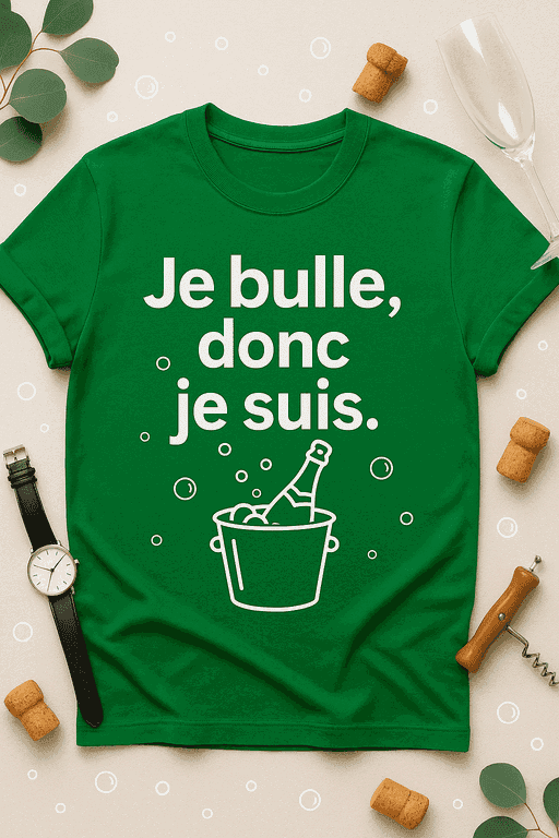 T-shirt Je bulle, donc je suis