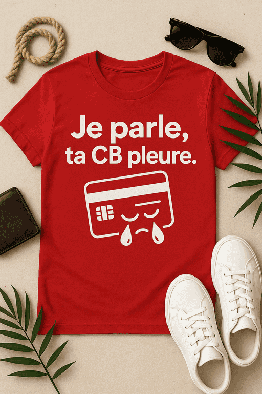 T-shirt Je parle, ta CB pleure
