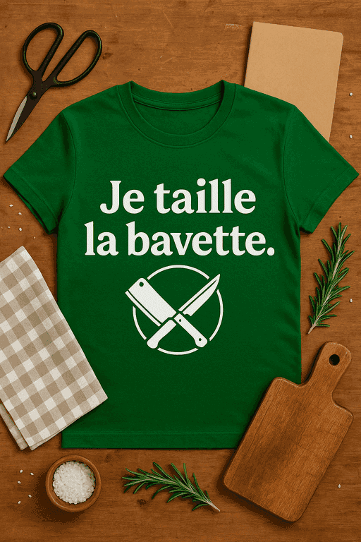 T-shirt Je taille la bavette
