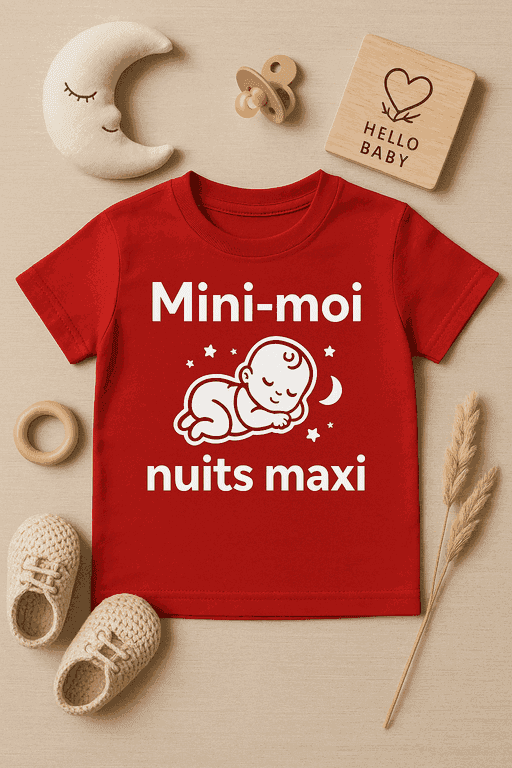 T-shirt Mini-moi, nuits maxi