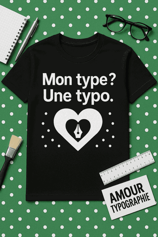 T-shirt Mon type ? Une typo.