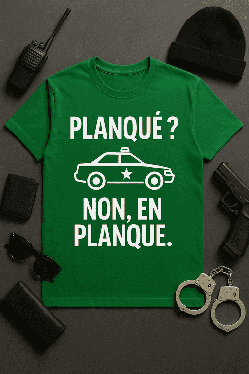 T-shirt Planqué ? Non, en planque.