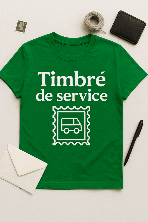 T-shirt Timbré de service