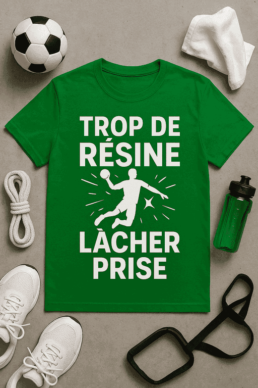 T-shirt Trop de résine pour lâcher prise