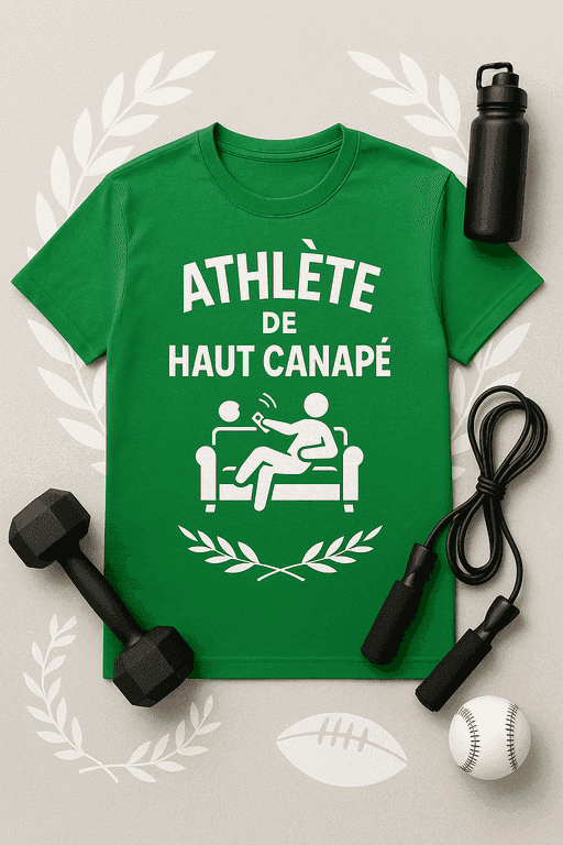 T-shirt Athlète de haut canapé