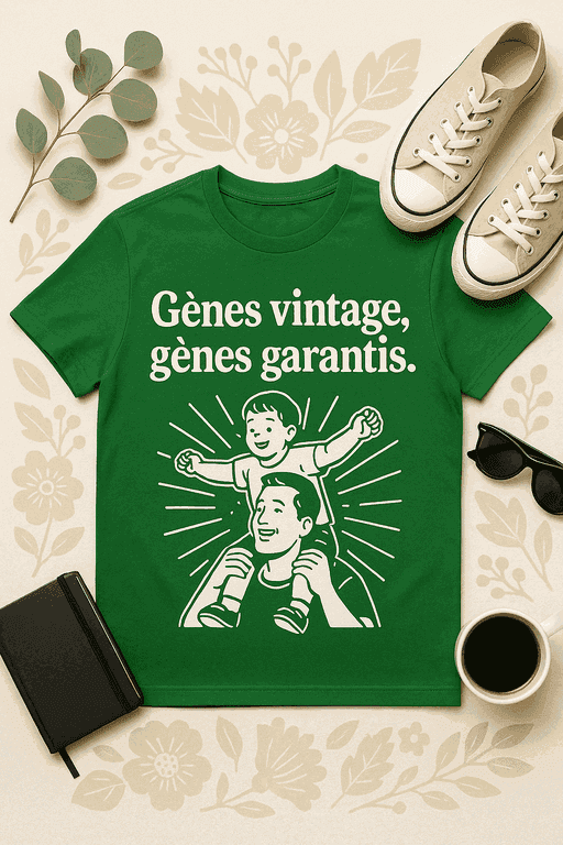 T-shirt Gènes Vintage, Gênes Garantis