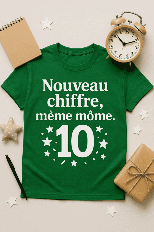 T-shirt Nouveau chiffre, même môme