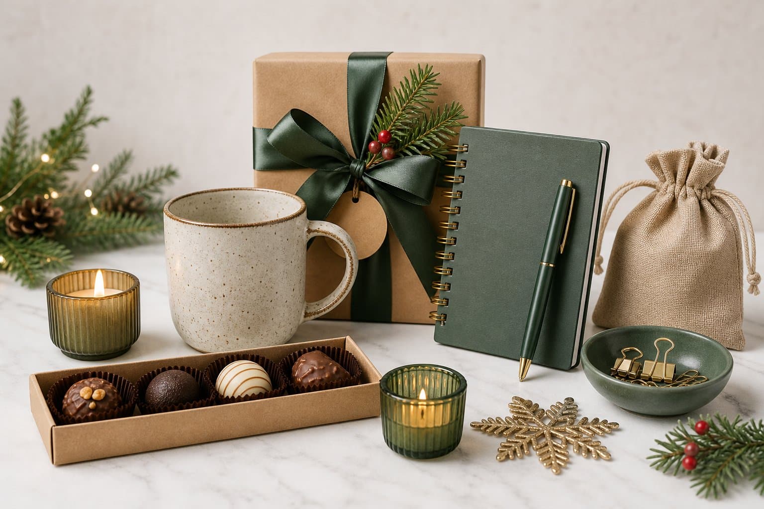 Cadeau de Noël collègue moins de 20 euros : idées