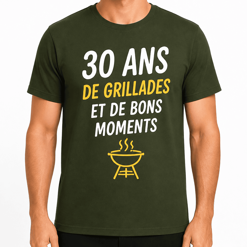 T-shirt 30 ans – 30 ans de grillades et de bons moments