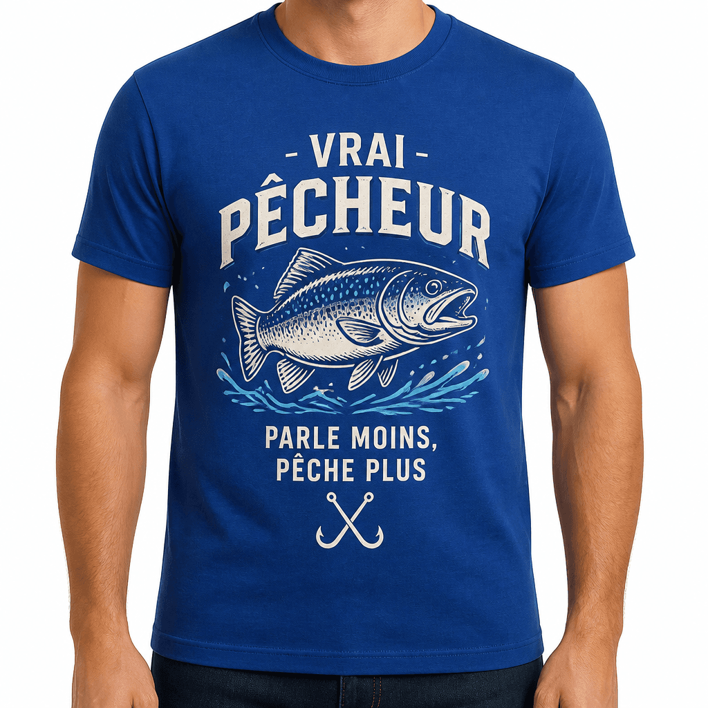 T-shirt de pêcheur – VRAI PÊCHEUR