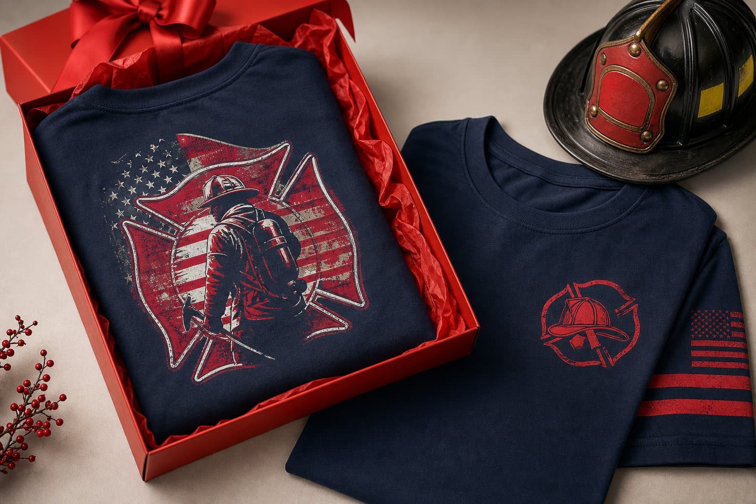 T-shirt pompier avec message cadeau : bien choisir