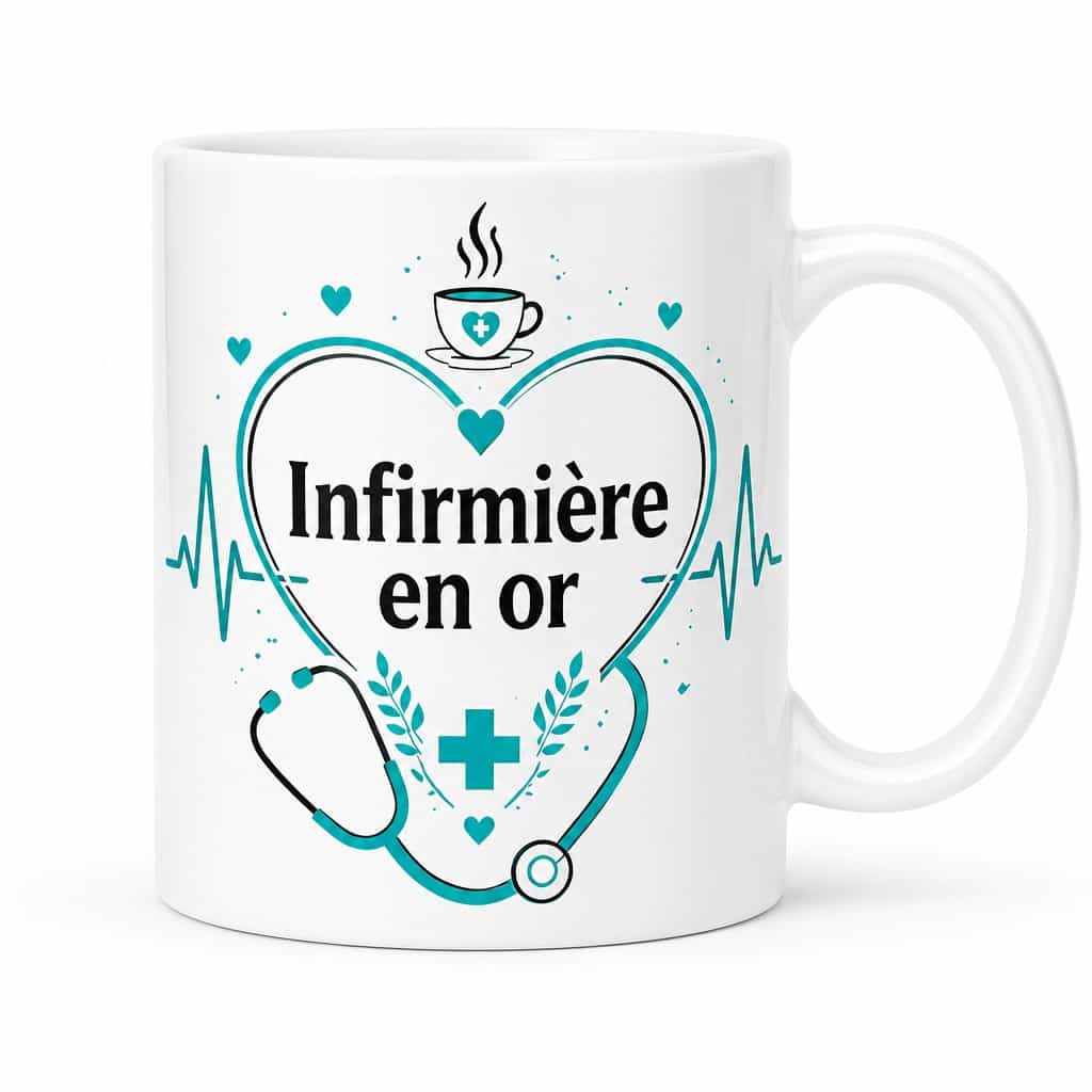 Mug InfirmiĂšre en or