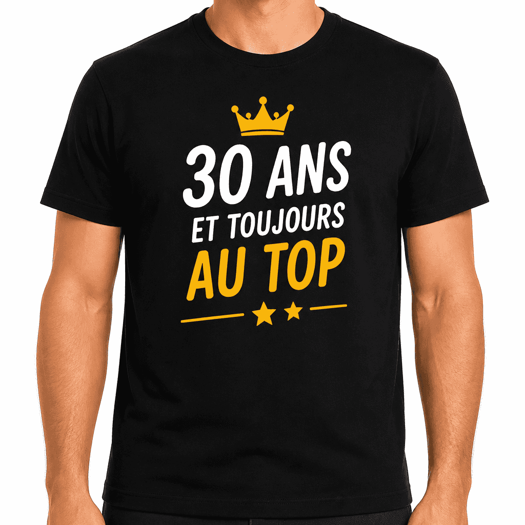 T-shirt 30 ans â 30 ans et toujours au top