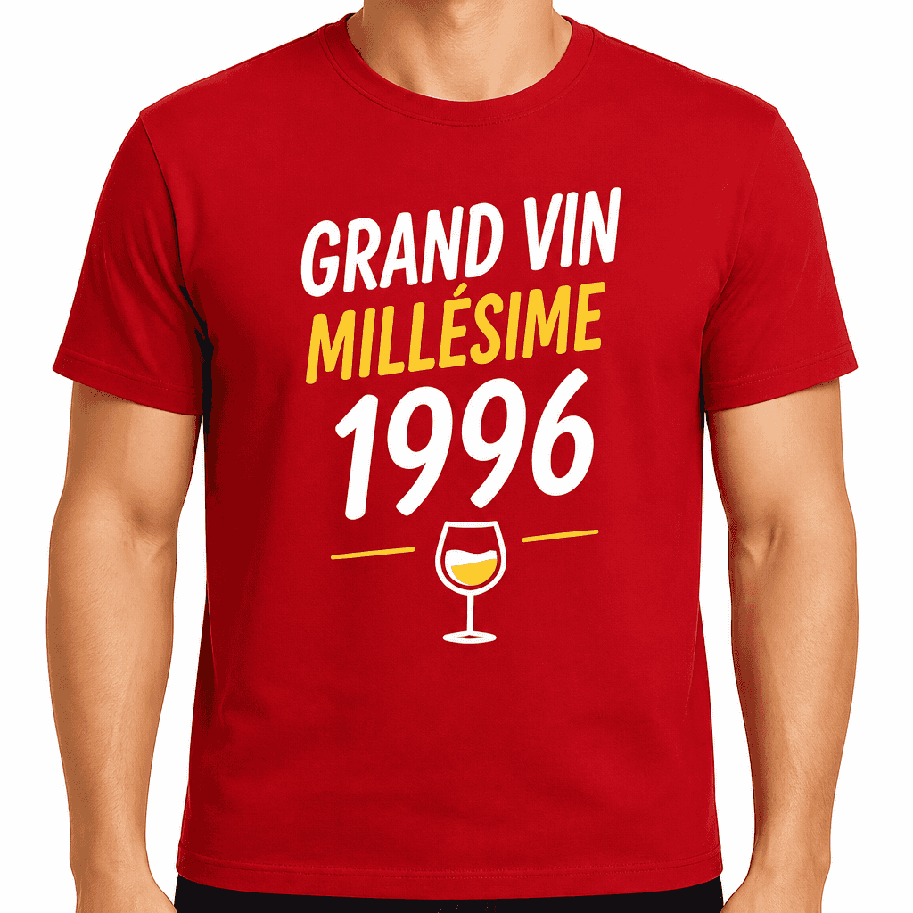 T-shirt 30 ans â Grand vin millĂ©sime 1996