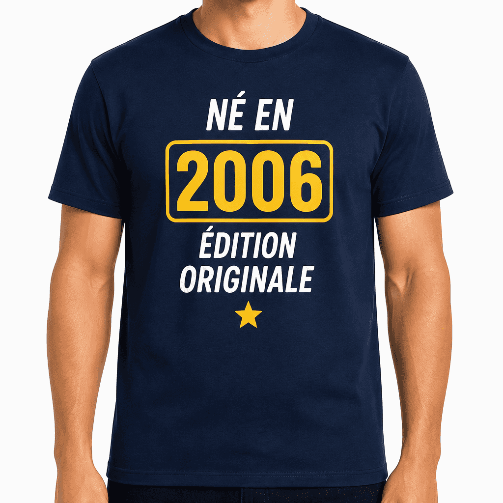T-shirt 20 ans â NĂ© en 2006 Ă©dition originale