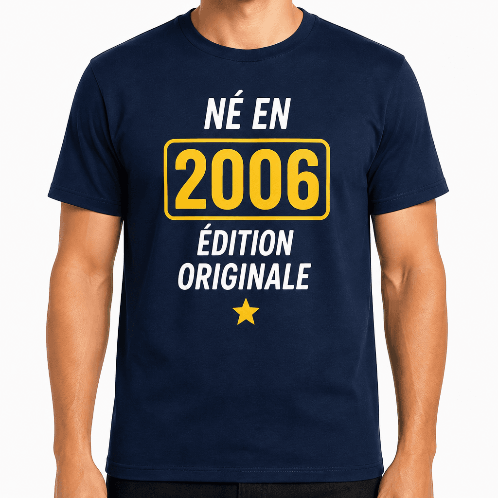 T-shirt 20 ans – Né en 2006 édition originale