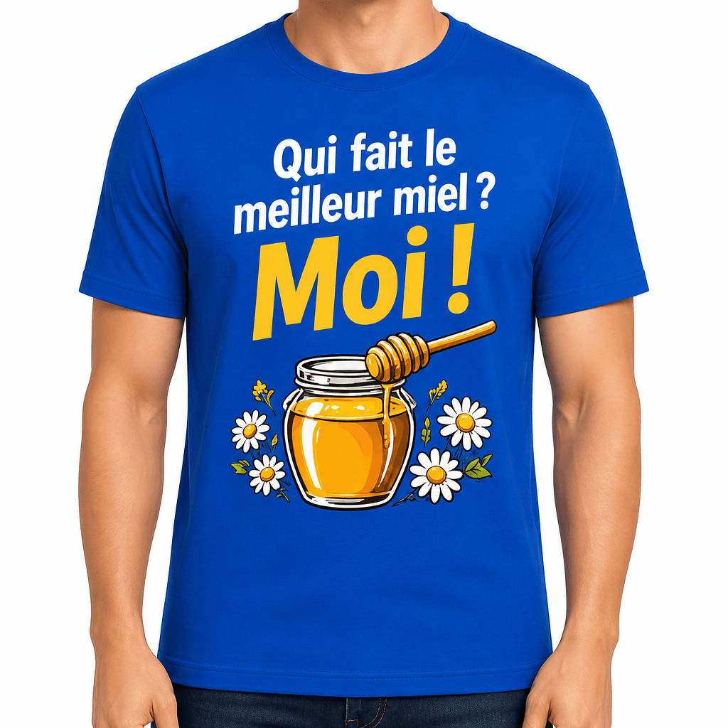 T-shirt apiculteur – Qui fait le meilleur miel ? Moi !