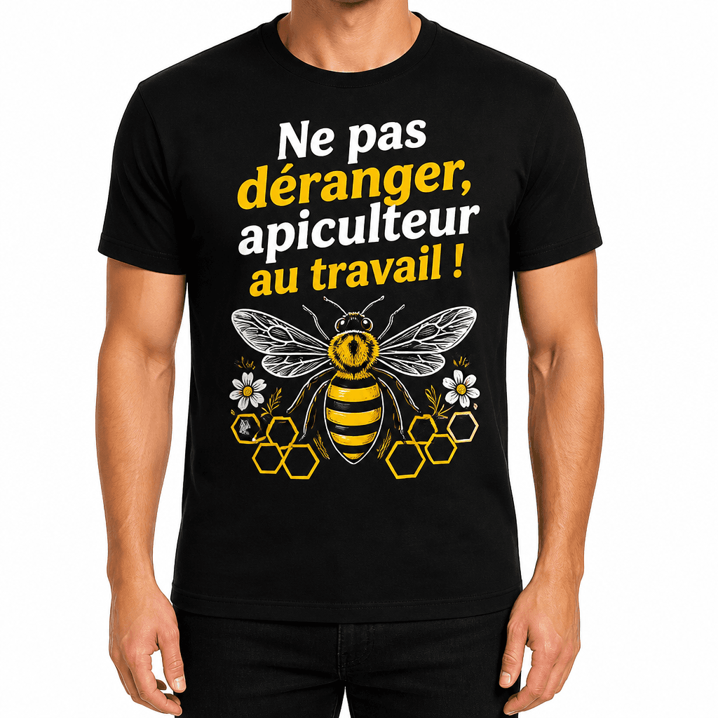 T-shirt apiculteur – Ne pas déranger, apiculteur au travail !
