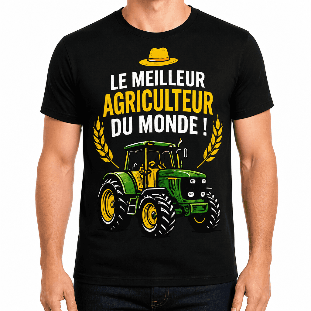 T-shirt agriculteur – LE MEILLEUR AGRICULTEUR DU MONDE !