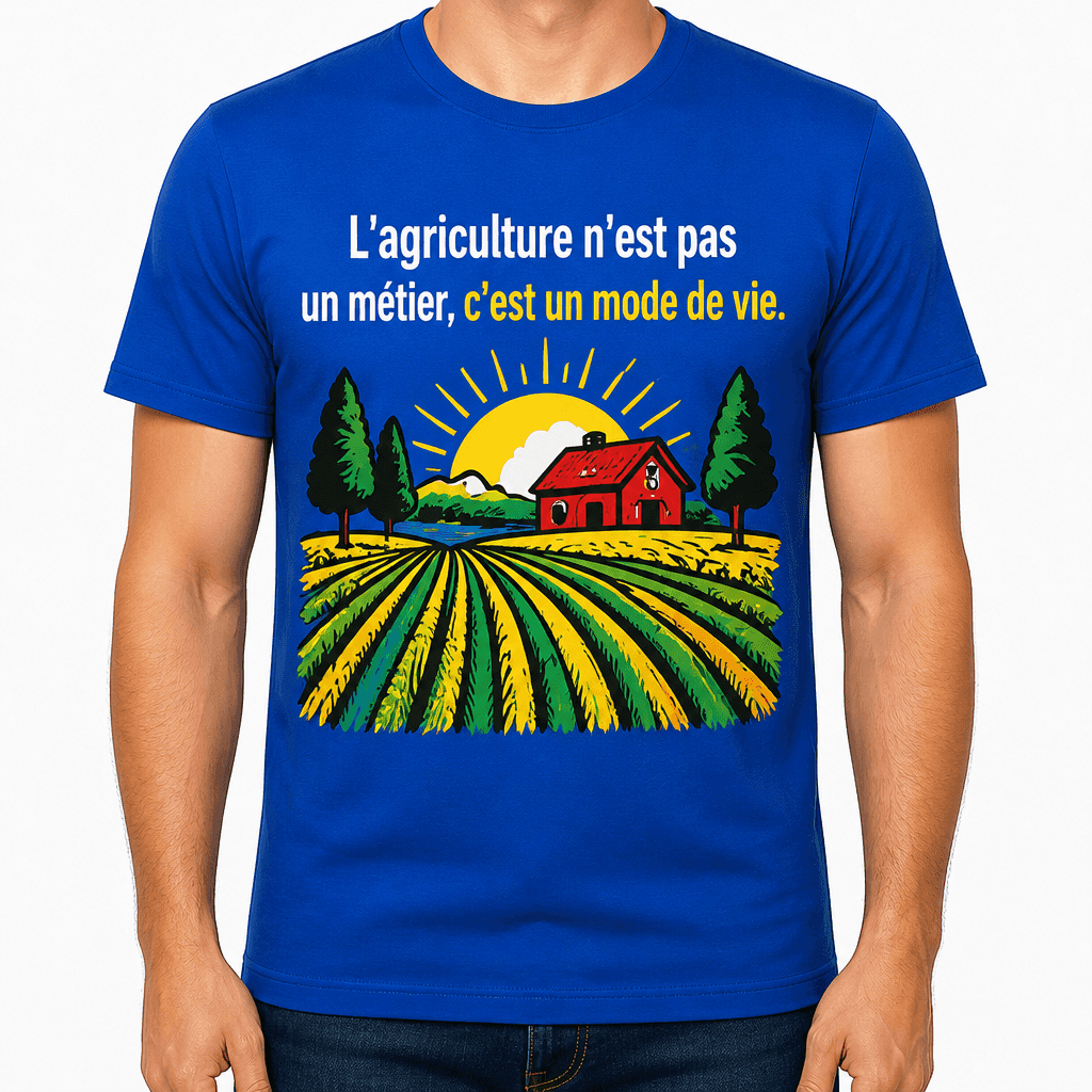 T-shirt agriculteur – L'agriculture n'est pas un métier, c'est un mode de vie.