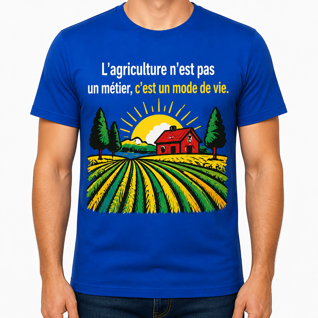 T-shirt agriculteur – L'agriculture n'est pas un métier, c'est un mode de vie.