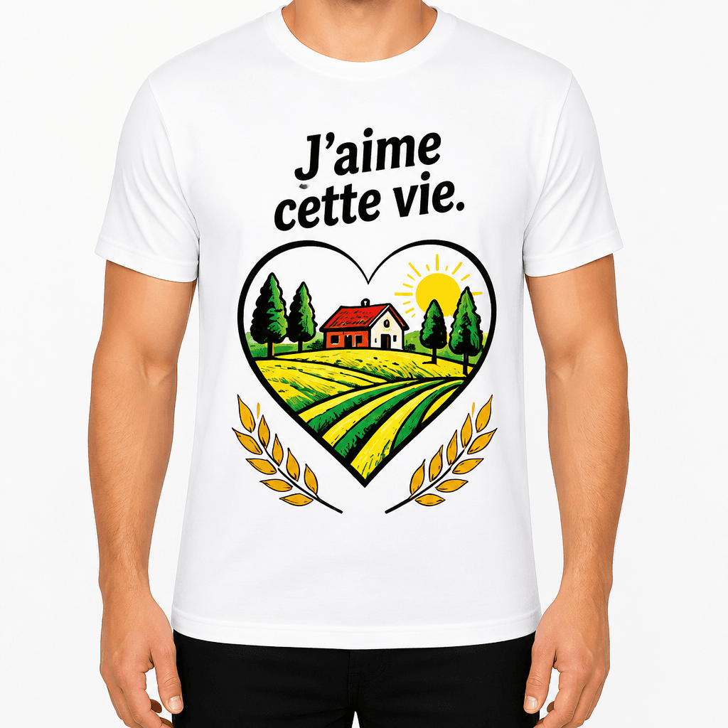 T-shirt agriculteur – J'aime cette vie.
