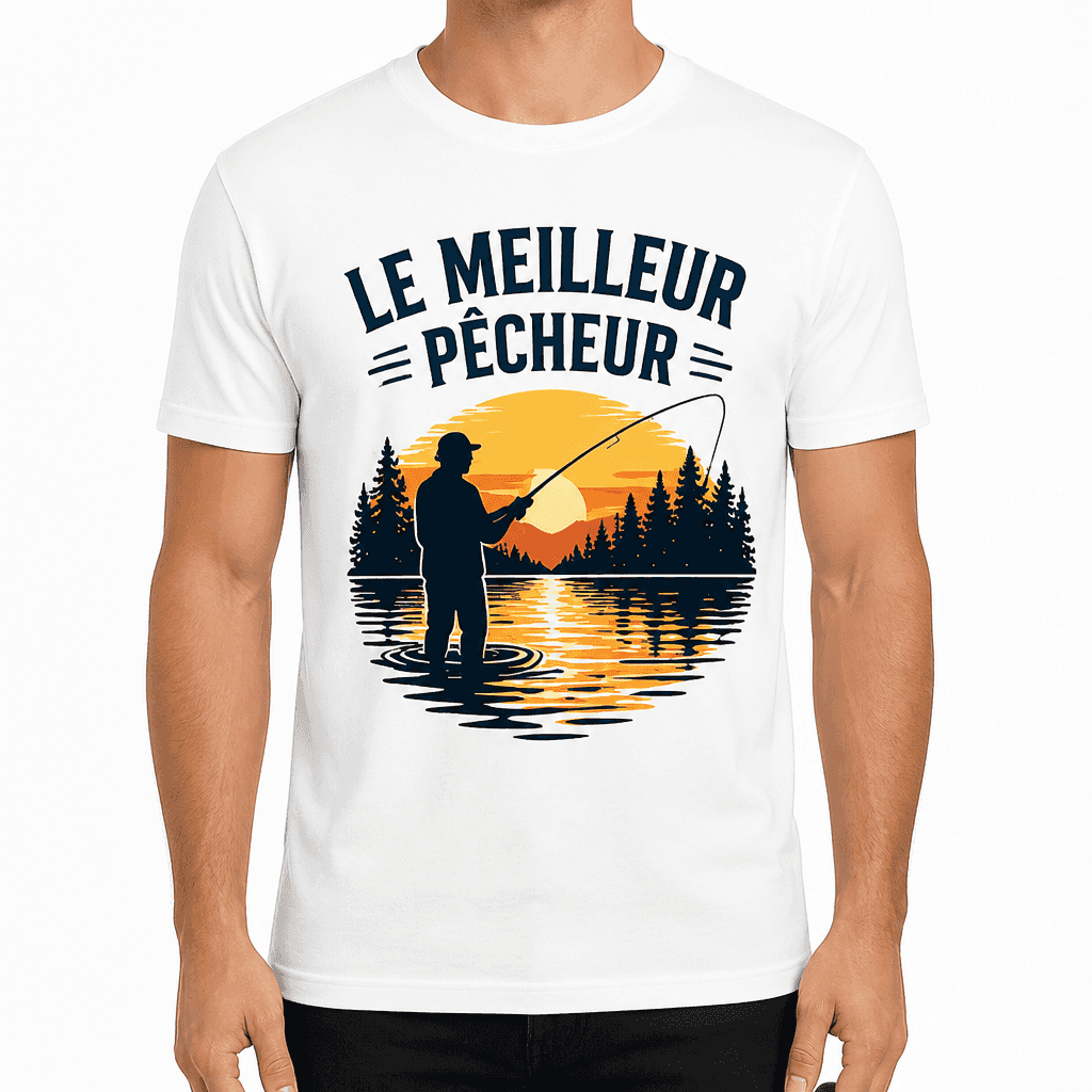 T-shirt de pêcheur – LE MEILLEUR PÊCHEUR