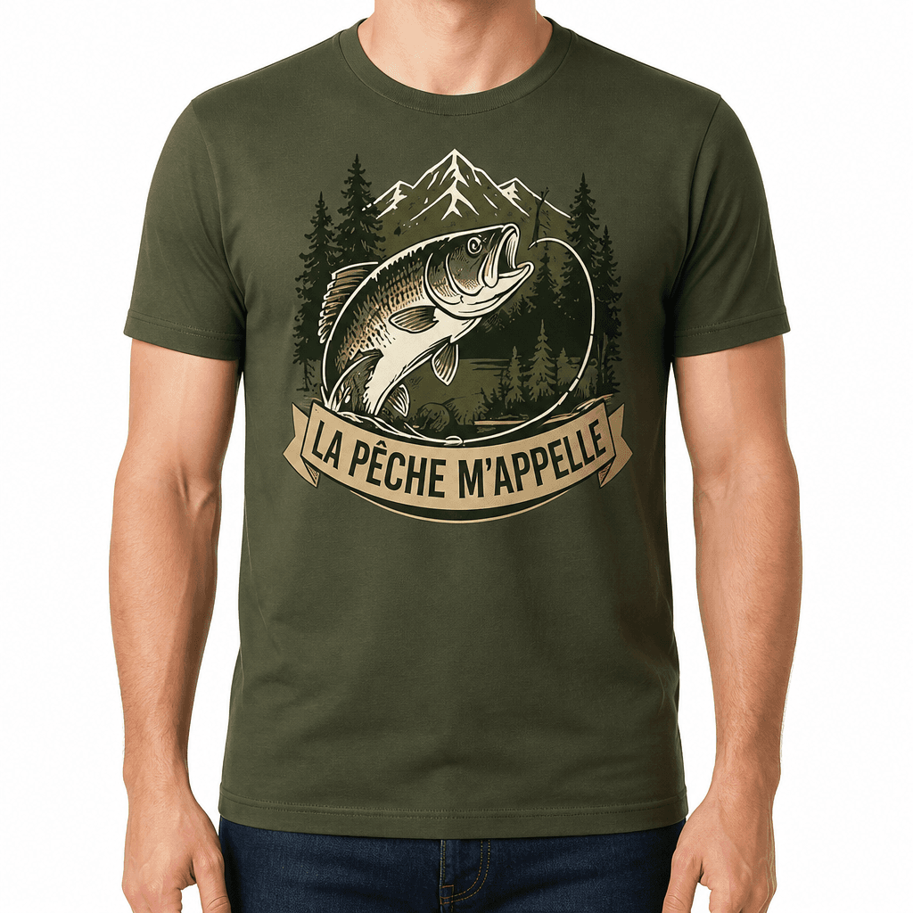 T-shirt de pêcheur – LA PÊCHE M'APPELLE
