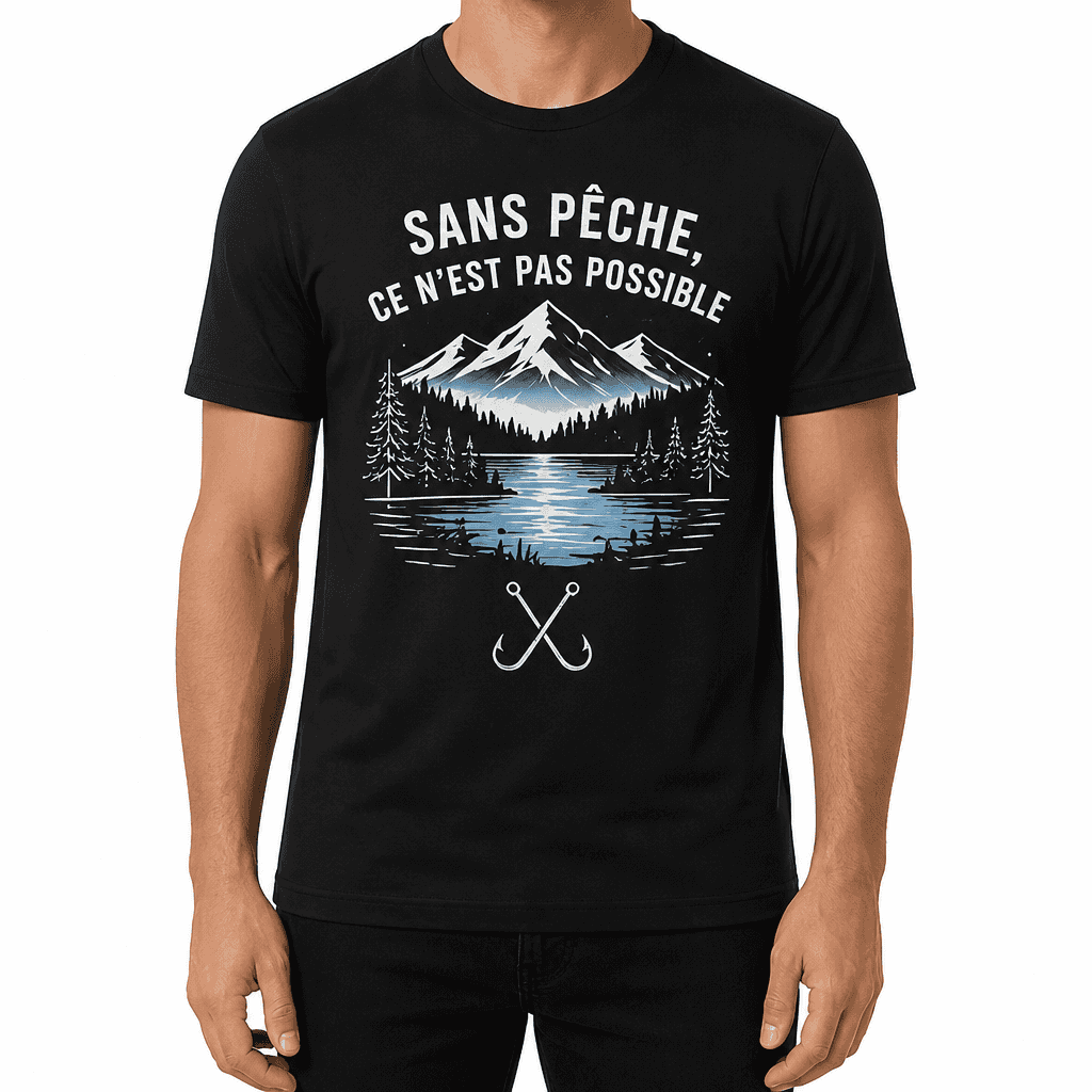 T-shirt de pêcheur – SANS PÊCHE, CE N'EST PAS POSSIBLE