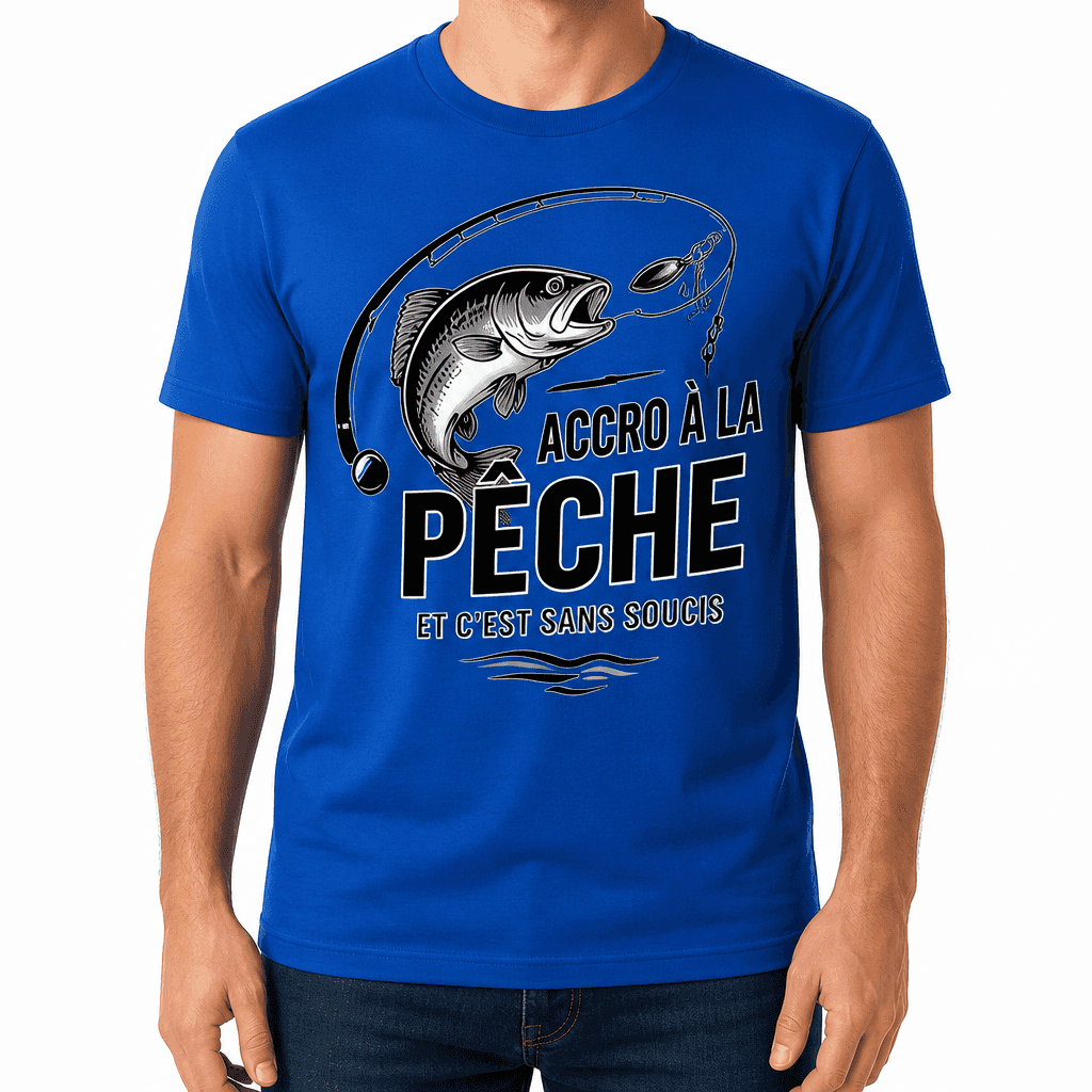 T-shirt de pêcheur – ACCRO À LA PÊCHE
