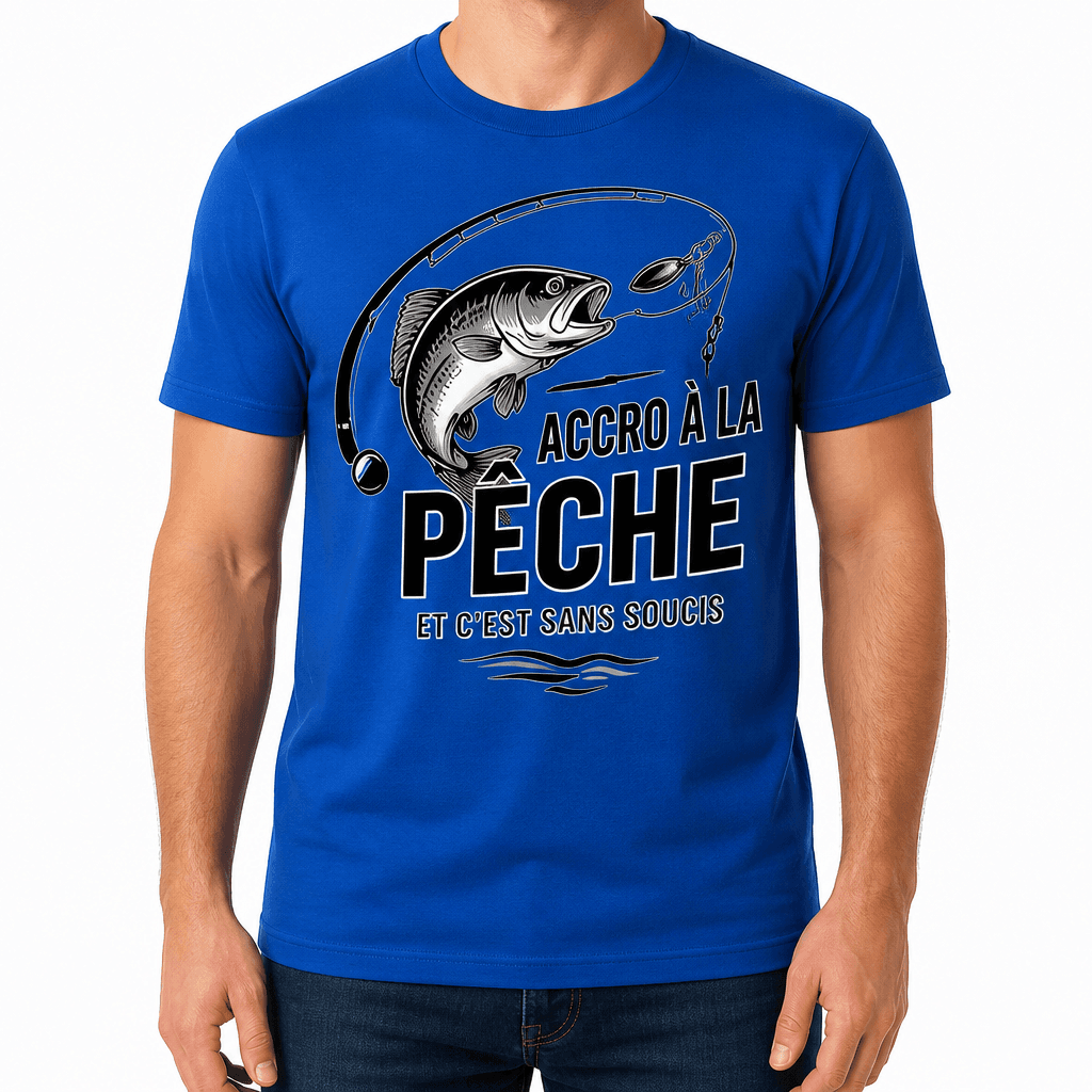 T-shirt de pêcheur – ACCRO À LA PÊCHE