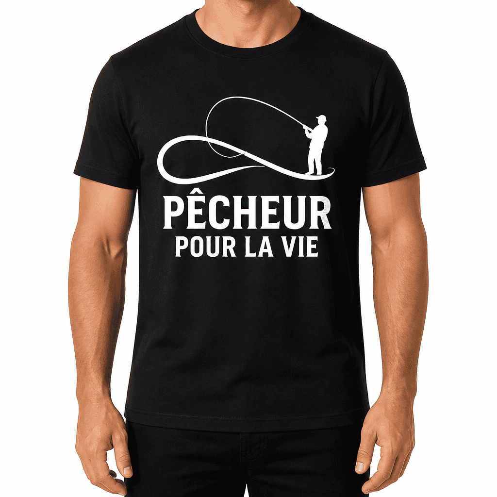 T-shirt de pêcheur – PÊCHEUR POUR LA VIE