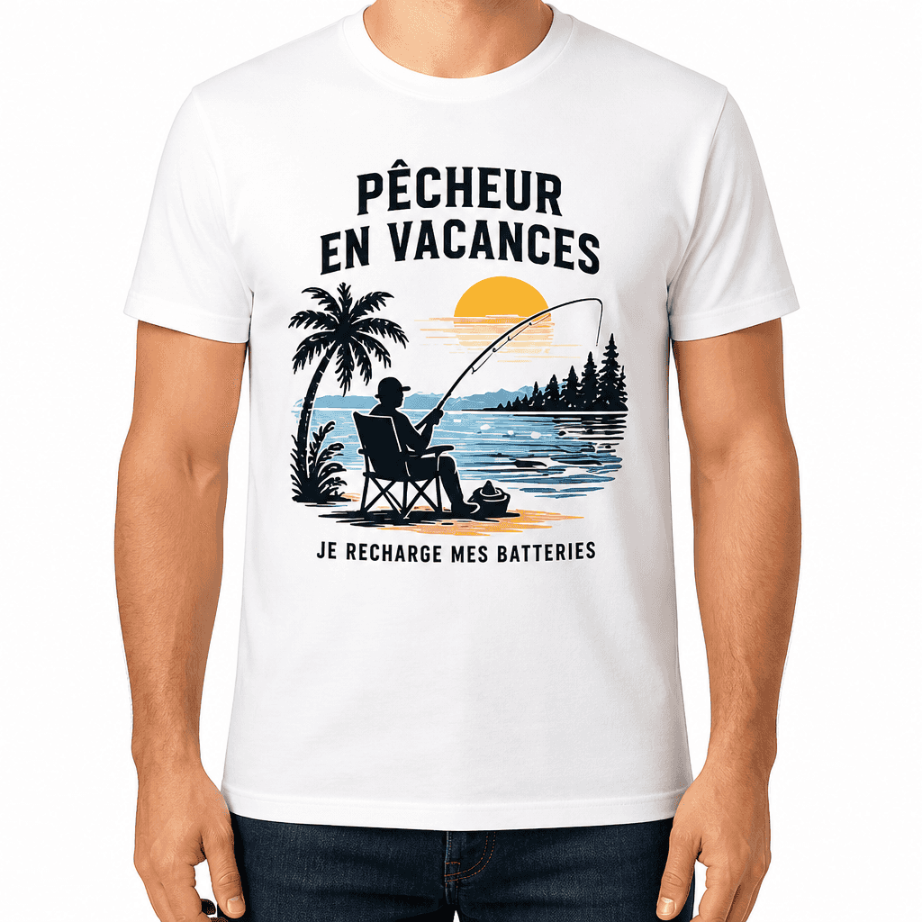 T-shirt de pêcheur – PÊCHEUR EN VACANCES