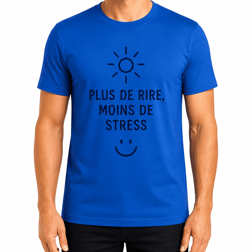T-shirt pour collègue – PLUS DE RIRE, MOINS DE STRESS