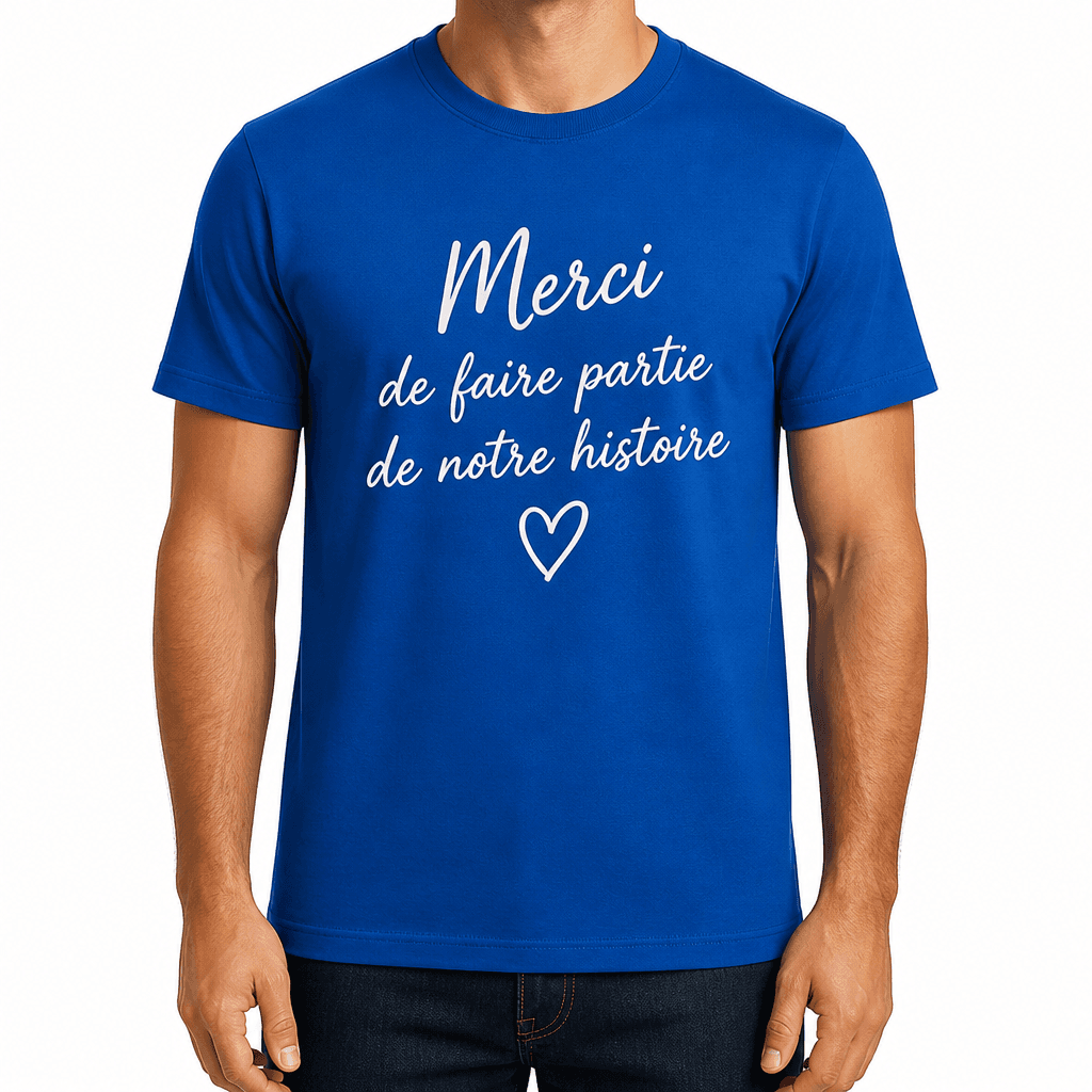 T-shirt pour collègue – Merci de faire partie de notre histoire