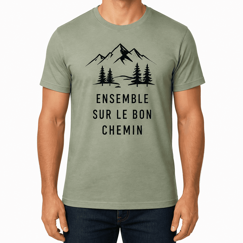 T-shirt pour collègue – ENSEMBLE SUR LE BON CHEMIN
