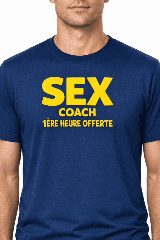 T-shirt drôle SEX COACH – 1ère heure offerte