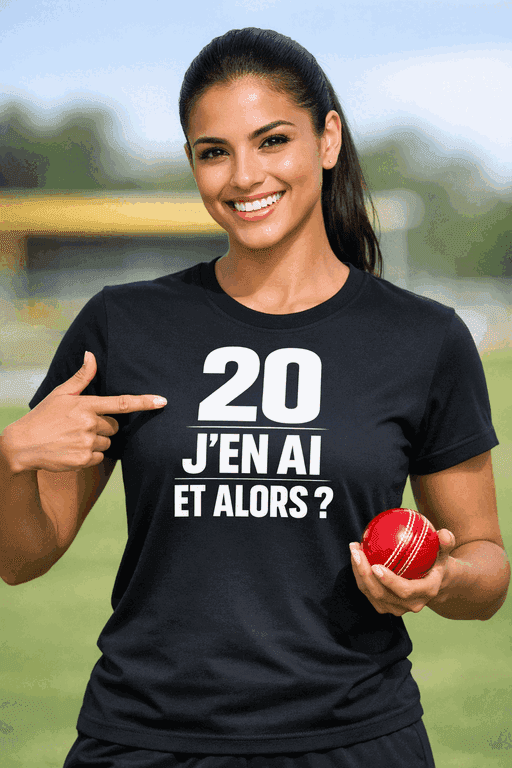 T-shirt humoristique j'ai 20 ans et alors