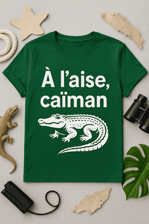 T-shirt 'À l’aise, caïman'