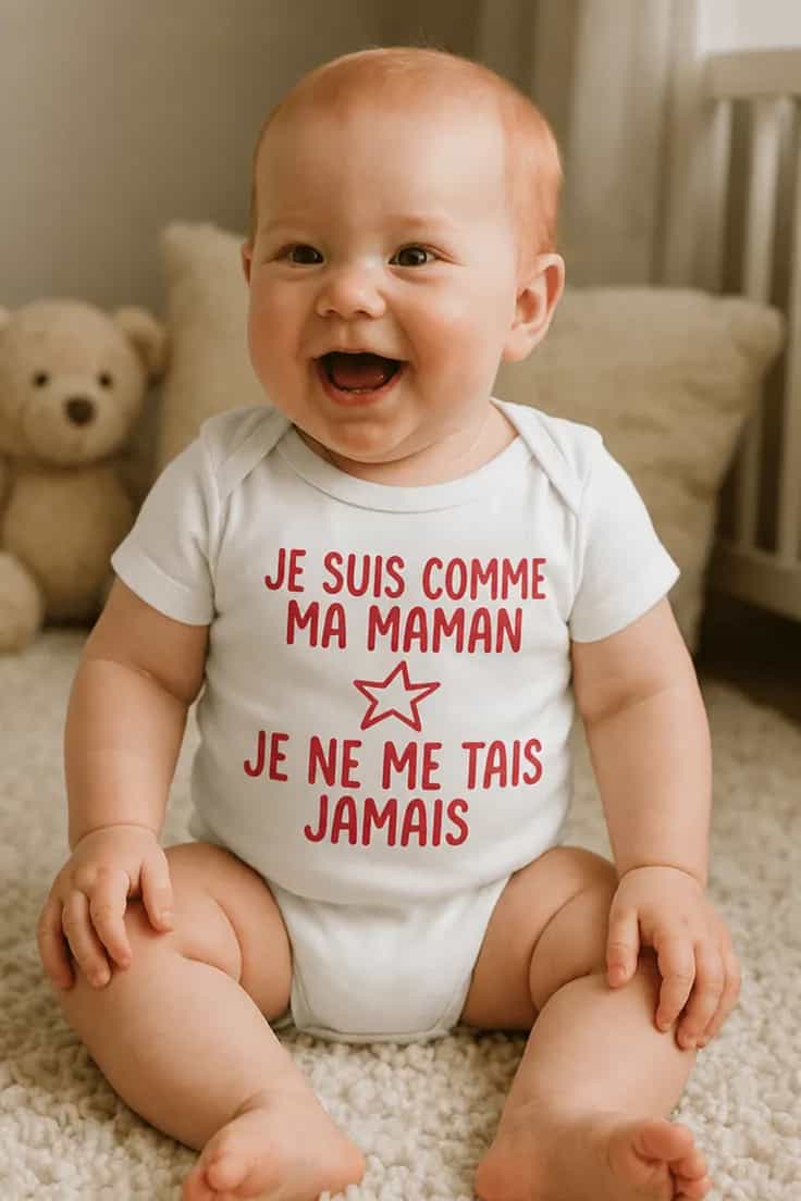 Body bébé Comme maman jamais silencieux